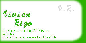vivien rigo business card